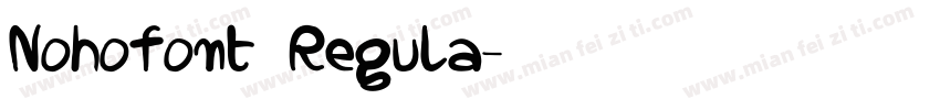 Nohofont Regula字体转换